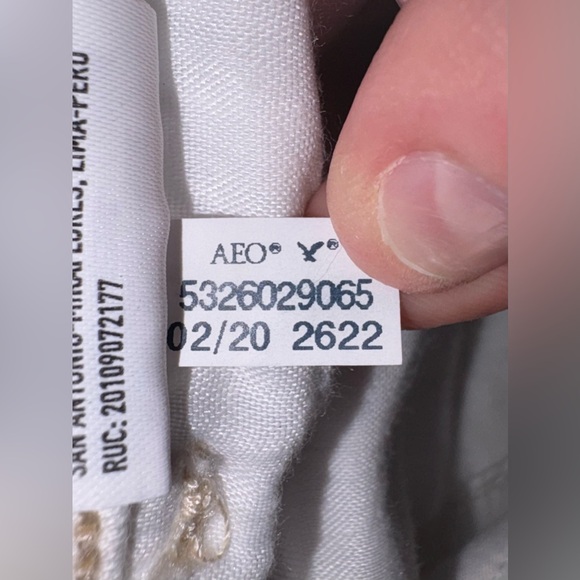 American Eagle Next Level Super Hi-Rise Cargo Jegging Cream Tan - Size 12 Short - Picture 13 of 16